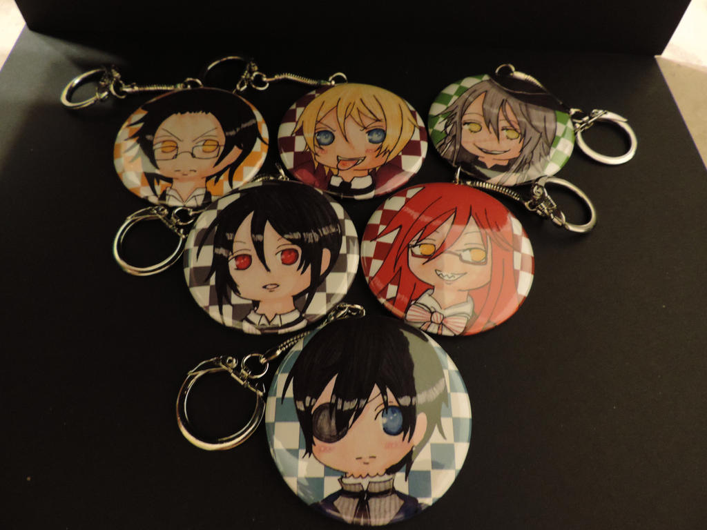 Black Butler Keychains by Silent-Star on DeviantArt