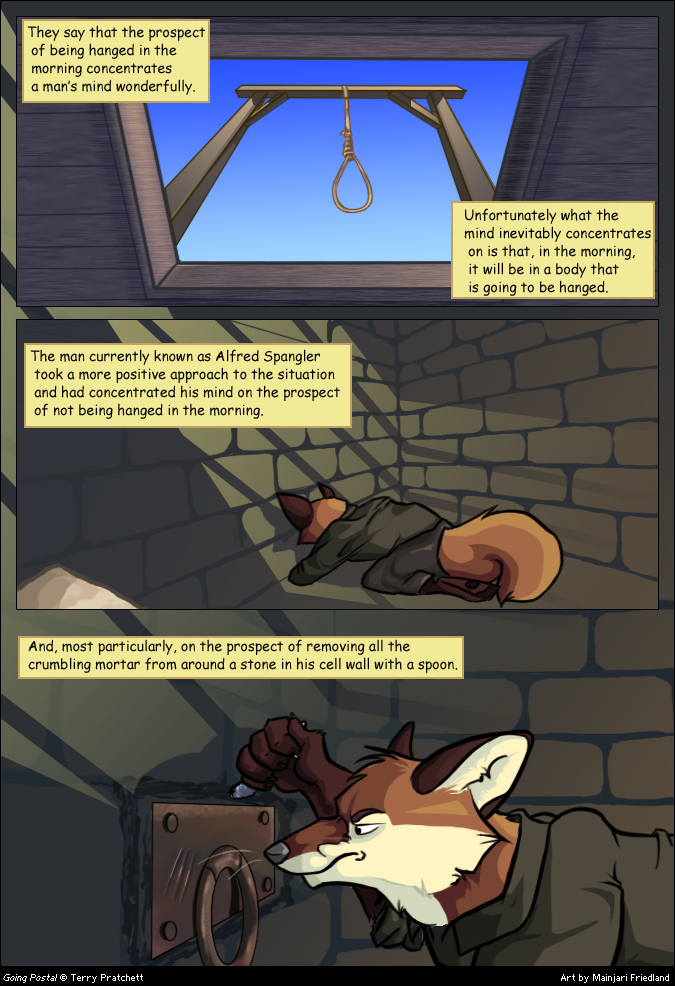 Going Postal Comic: Pg 1 by crewwolf