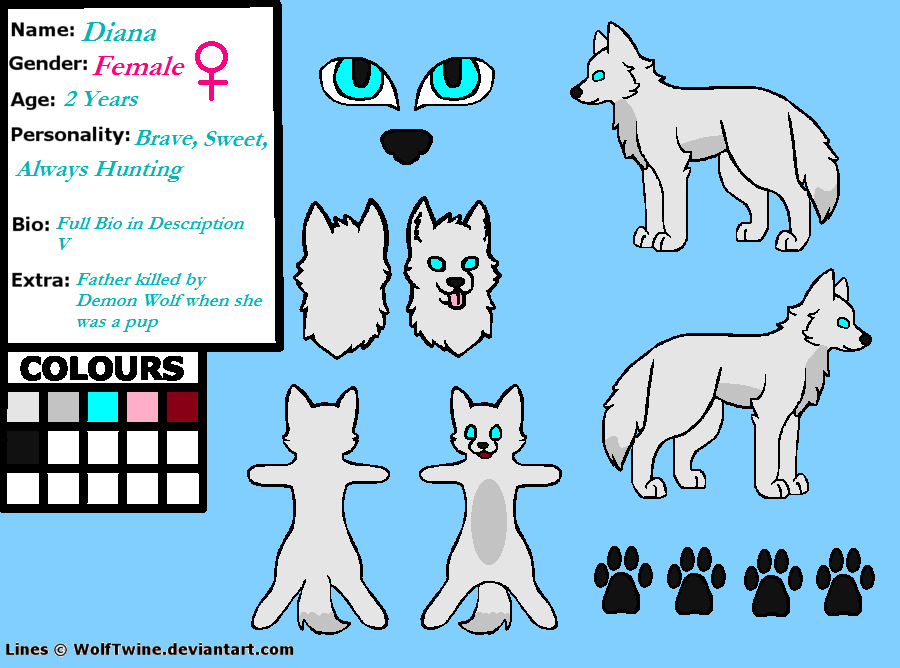 Diana The Wolf Bio By Sparklecat16 On Deviantart - wolf life 2 roblox