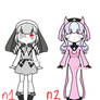 Nun #1 and #2 Adoptables