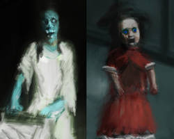 Artworks for the horror picture book