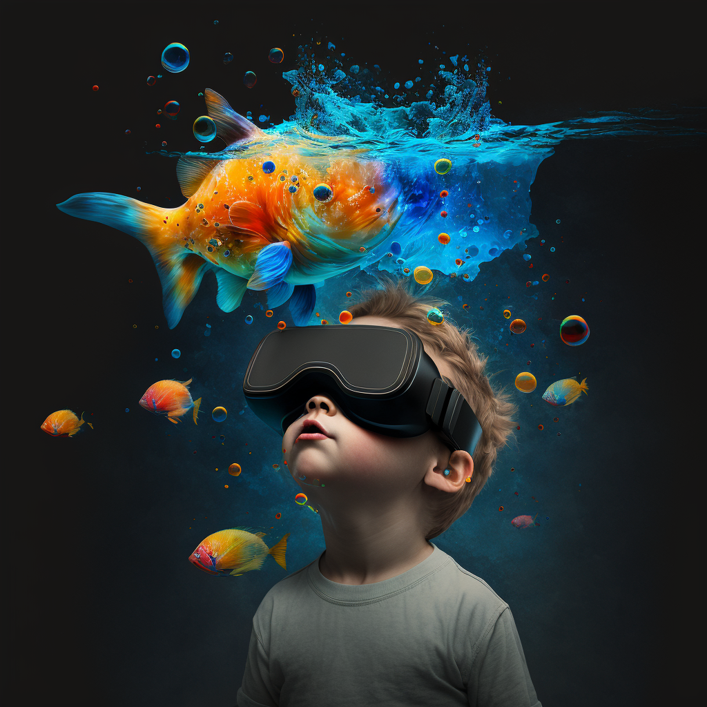 young boy with VR looking by smartOneBoy on DeviantArt