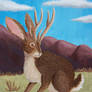 Jackalope Painting