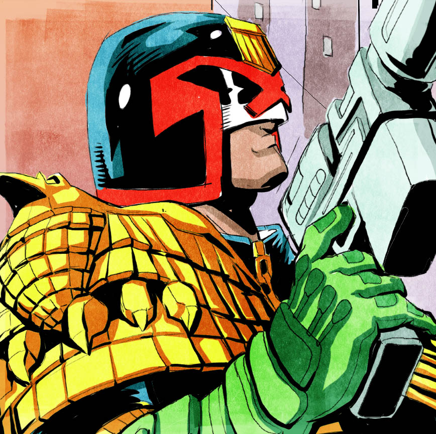 Dredd Fan Art close-up