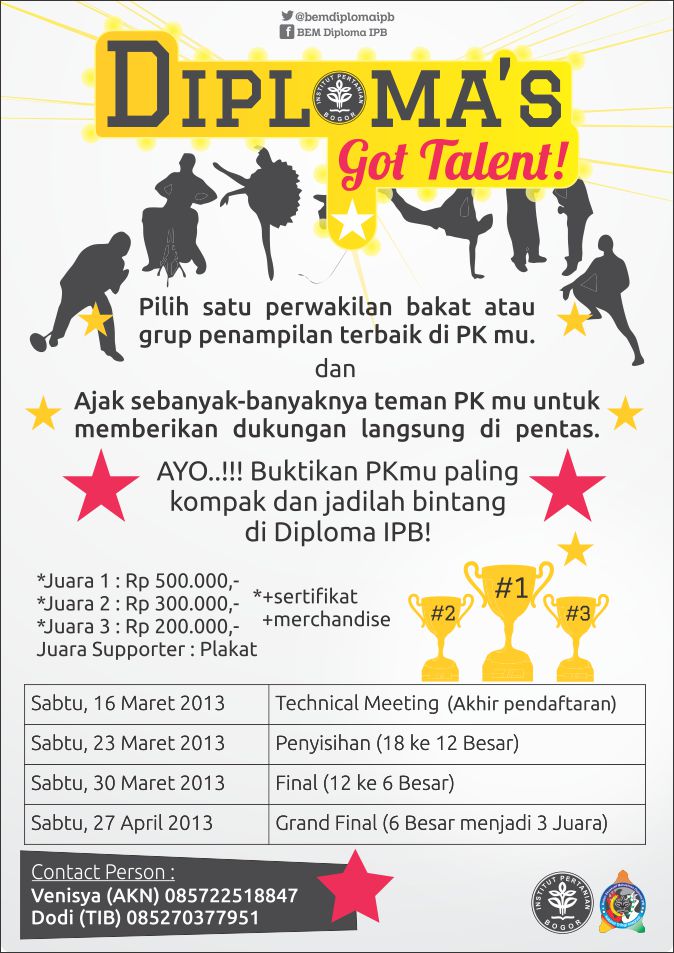 Diploma's Got Talent Poster Portrait