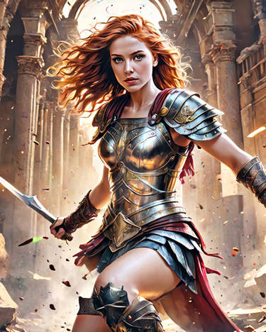 Ginger Roman Warrior Girl 2