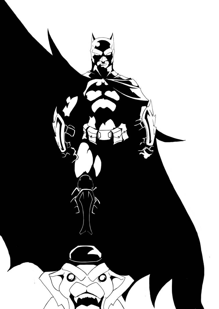 Underlining Batman Batman(lines)Revision1 by ChristopherStuart on DeviantArt