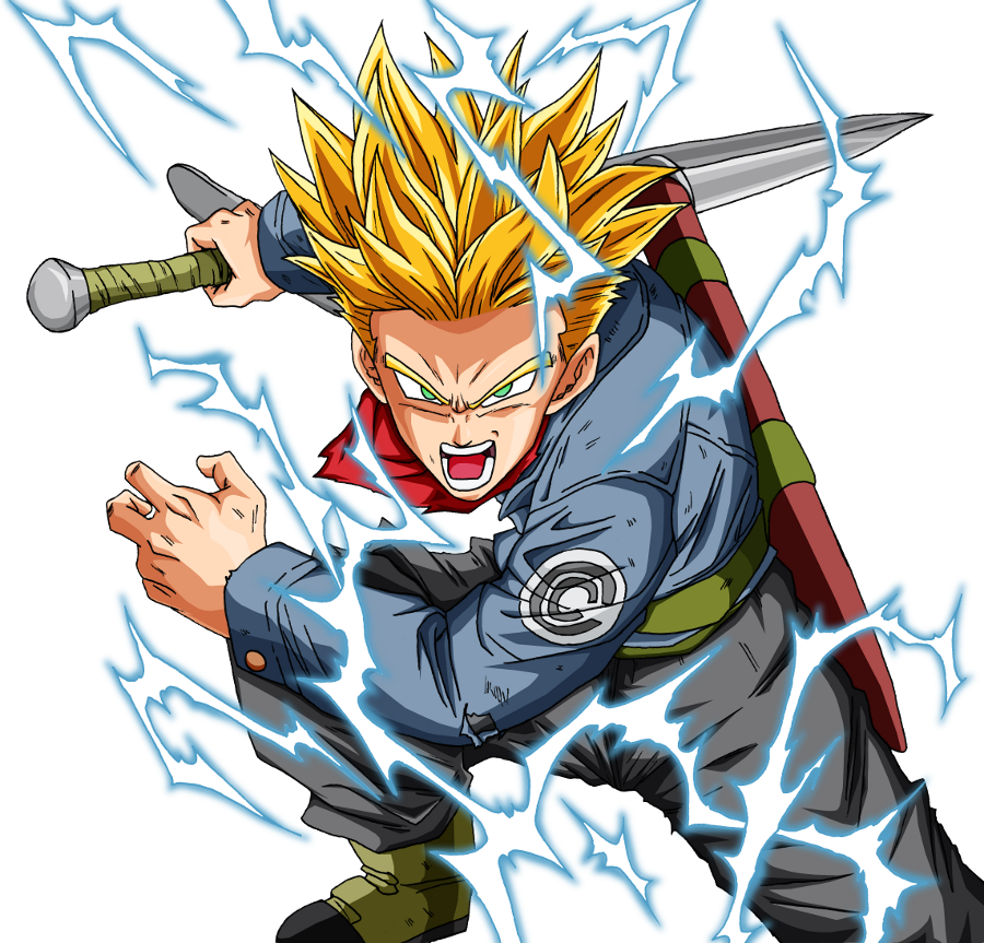 Trunks SSJ2 Full Power Dragon Ball Super render by BL-Sama on DeviantArt