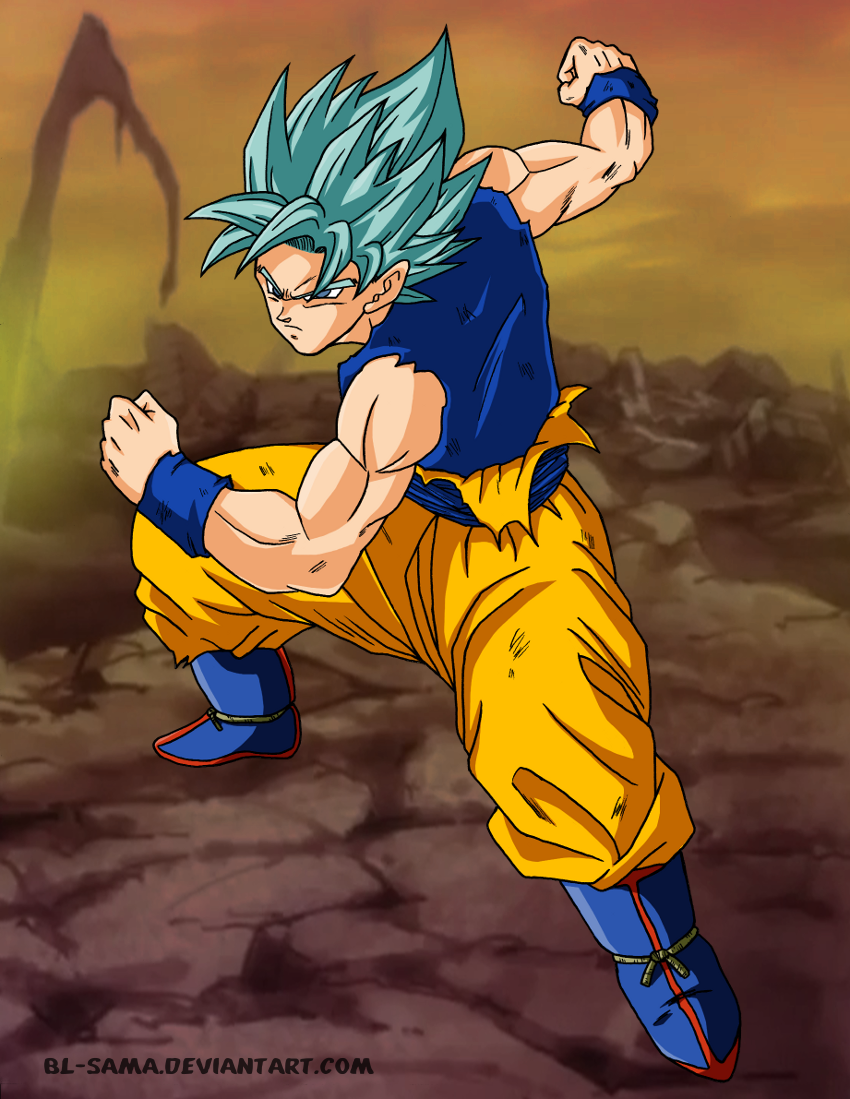 Dragon Ball Super chapter 24 Goku Perfect SS Blue