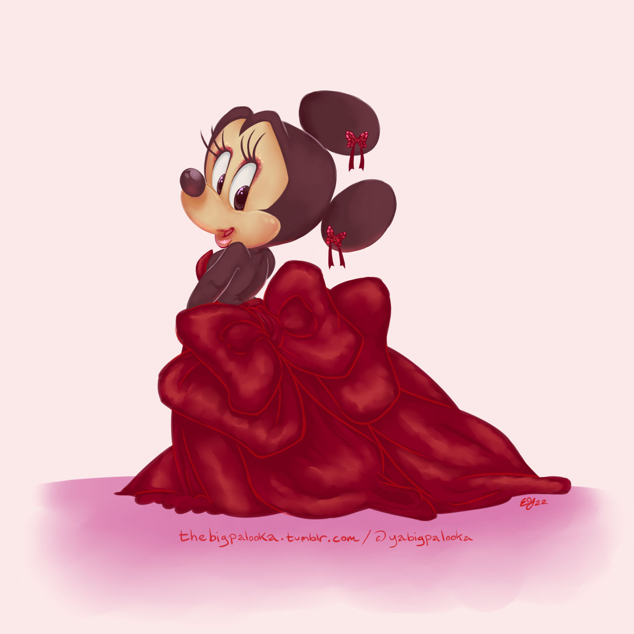 Blushing Bride Minnie Mouse by LadyIlona1984 on deviantART