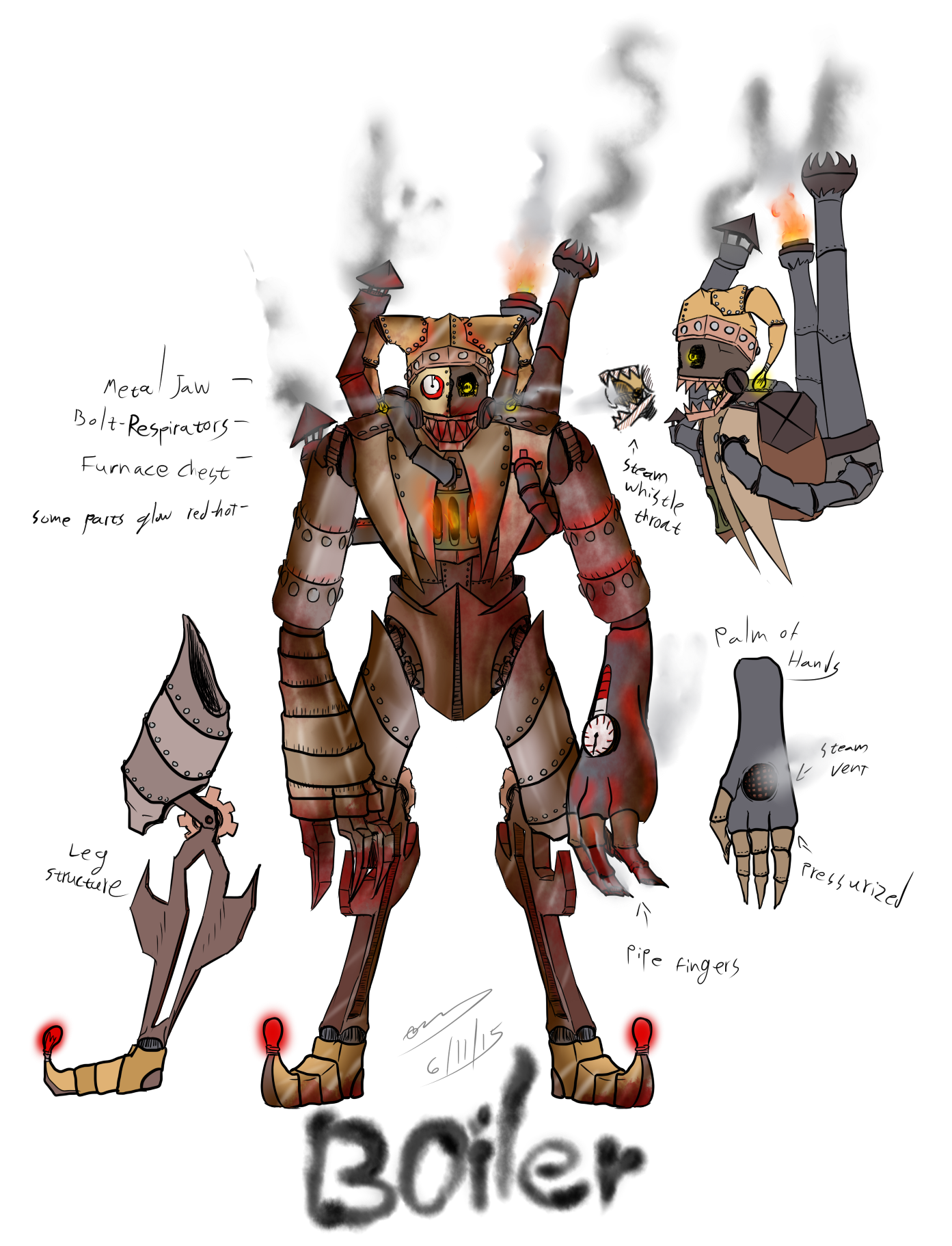 Boiling Rage Characters Boiler: Official Ref by TheWickedWordsmith on DeviantArt