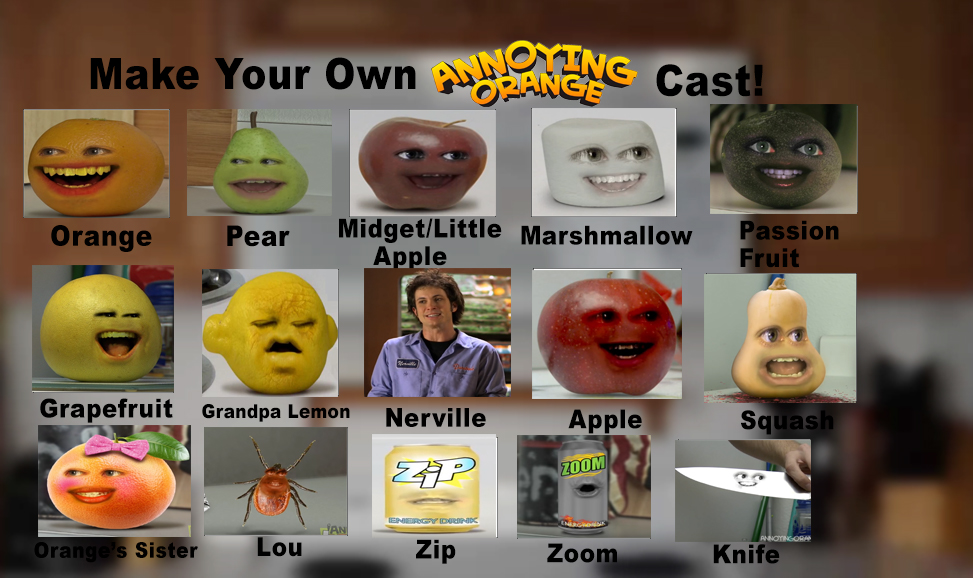 Annoying Orange Characters annoying-orange-characters