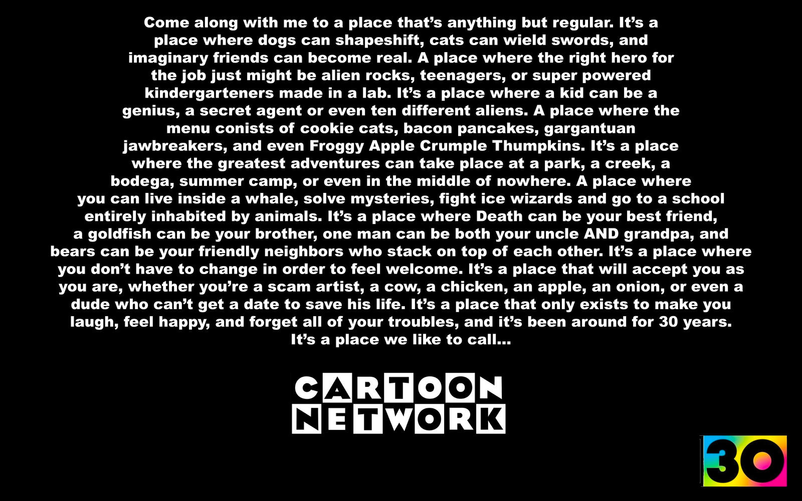 My Cartoon Network 30th Anniversary Tribute by Thomperfan on DeviantArt My Cartoon Network 30th Anniversary Tribute by Thomperfan on DeviantArt