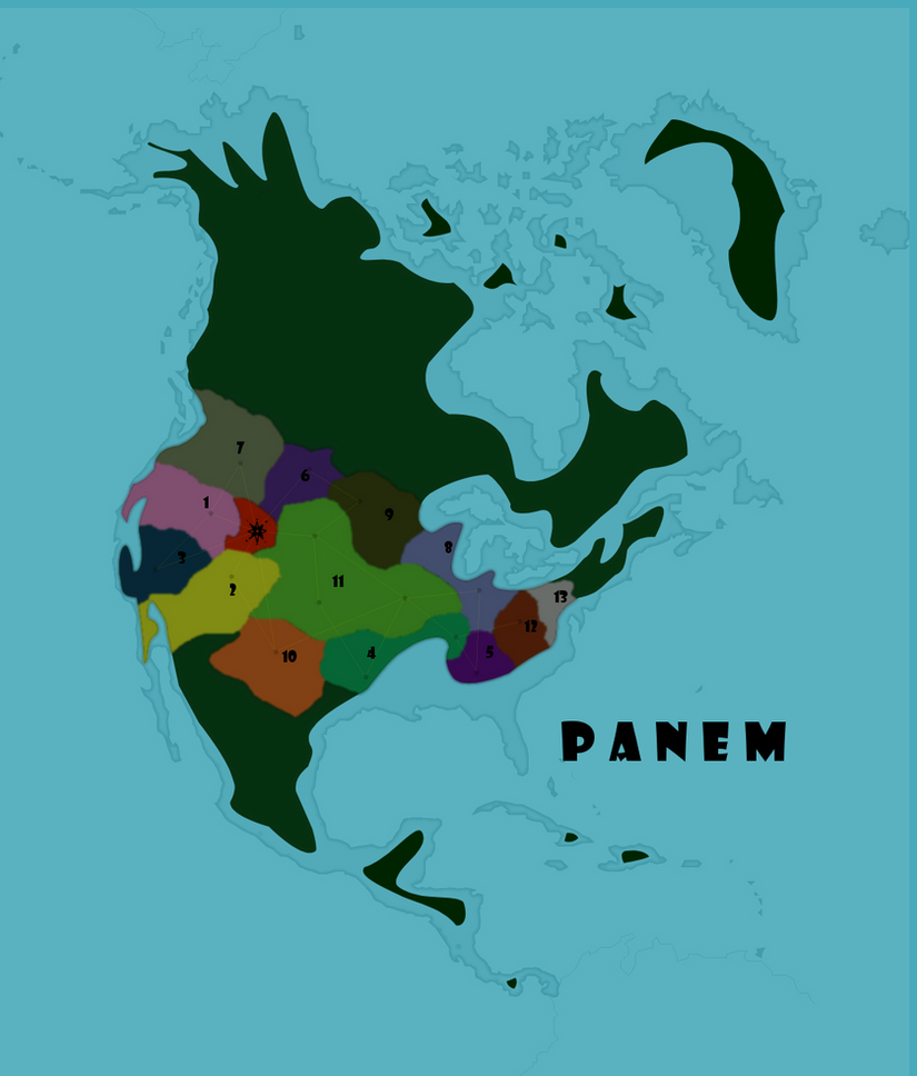 Deviantart Panem Panem Map II by roseflight on DeviantArt