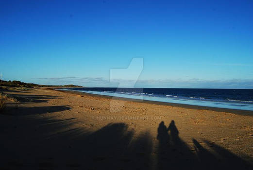 Shadows on the sand