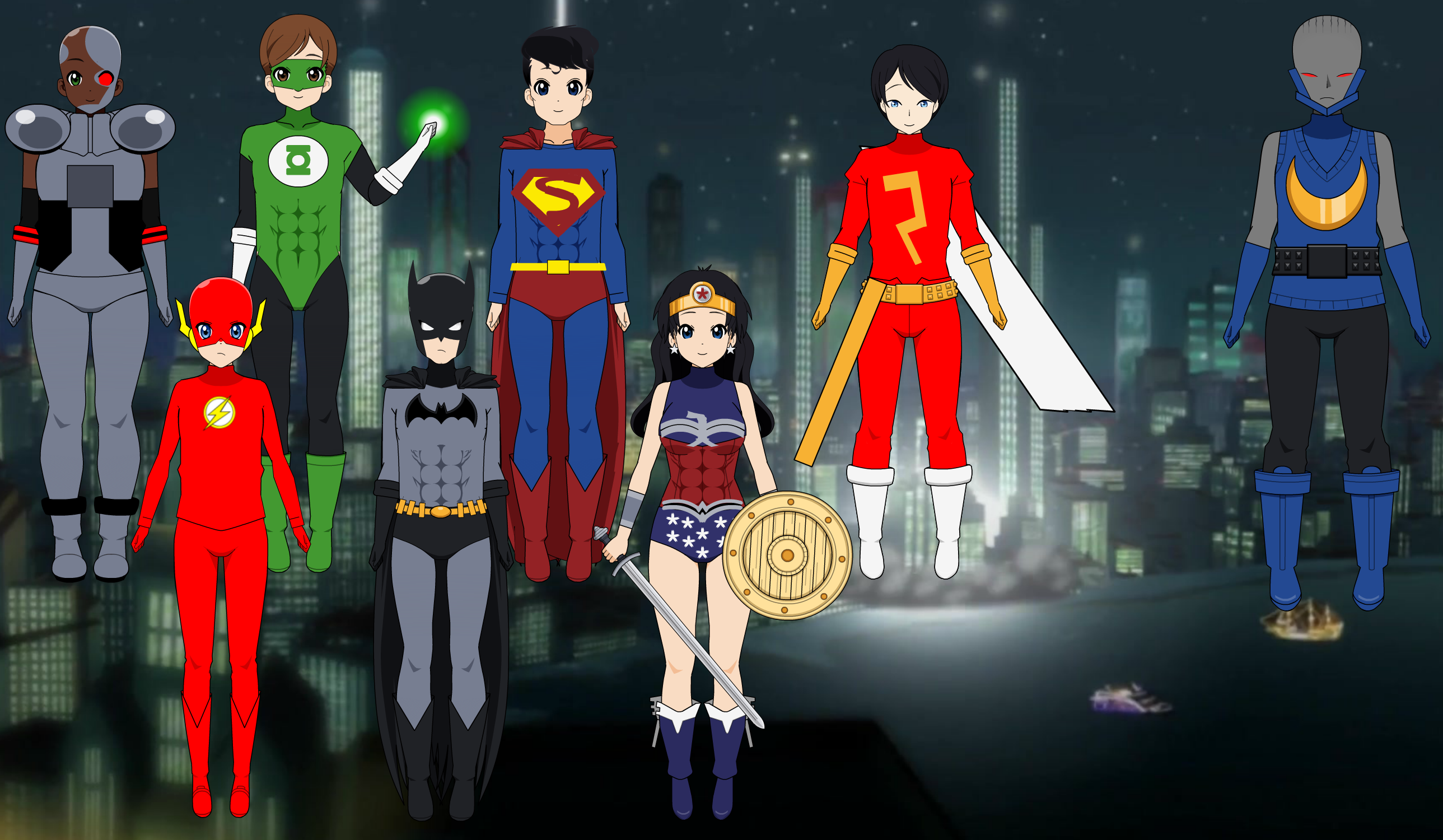 Justice league (Gacha club version) by haikaltv on DeviantArt