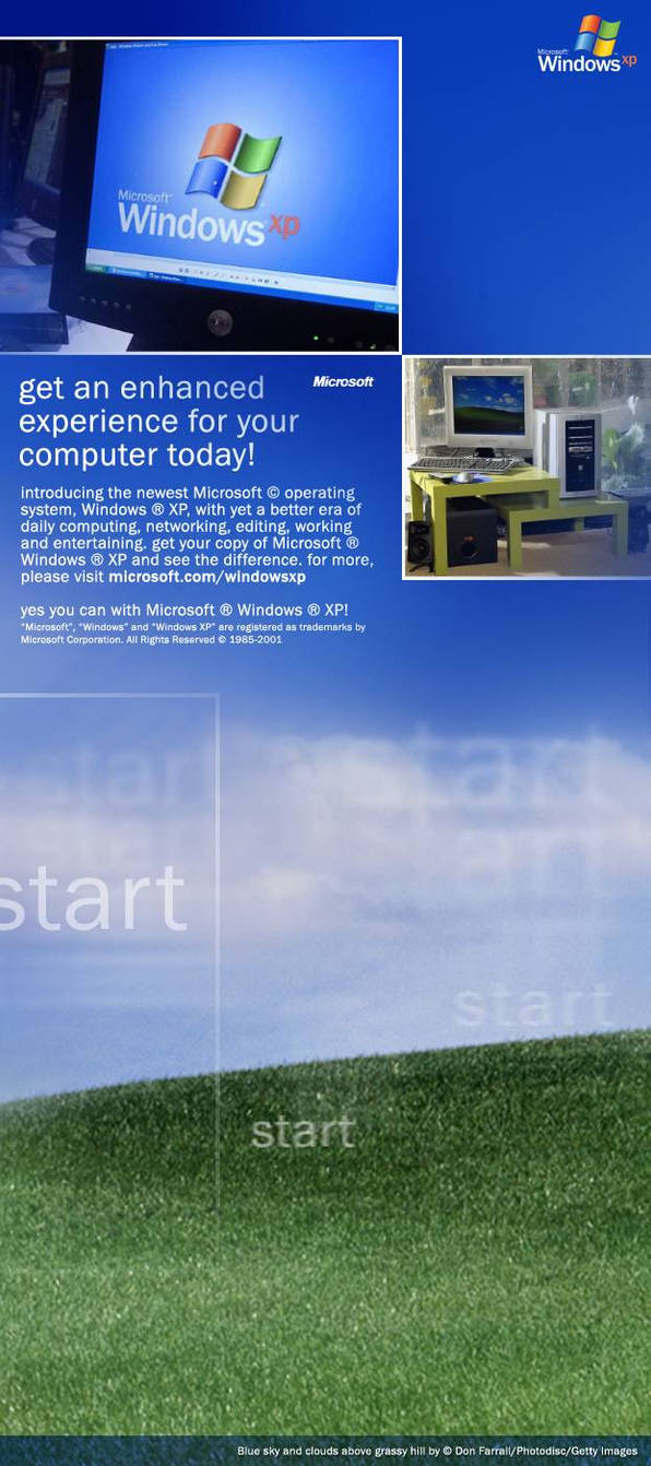 Inspired Microsoft Windows XP Fan-made Ad by yazanoo14 on DeviantArt