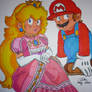 Mario and peach colored