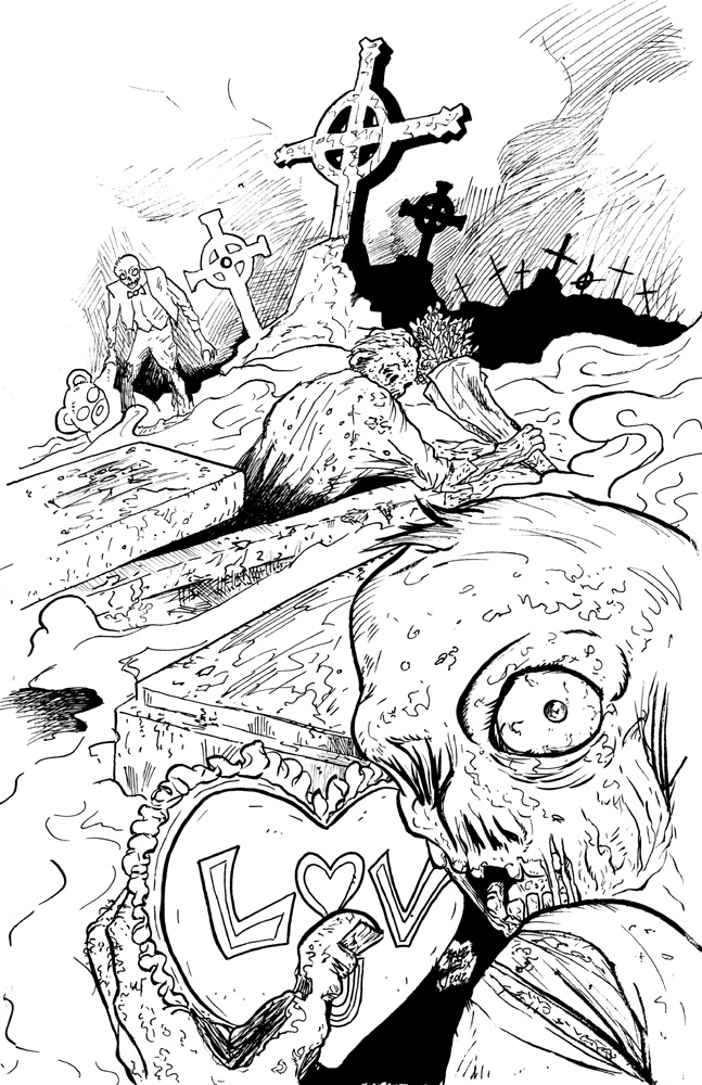 Necromancer cover art - Inks