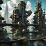 Steam punk city 