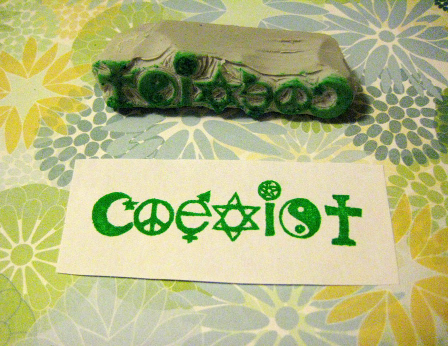 Coexist Stamp