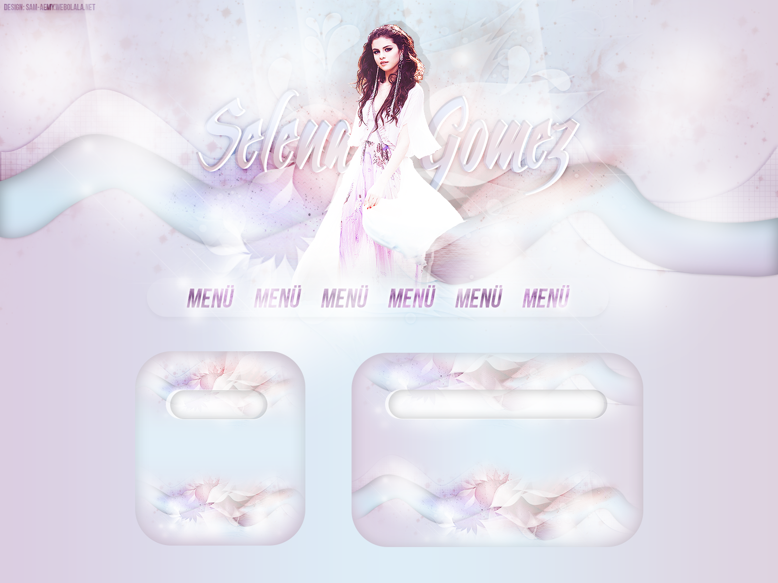 Selena Gomez PSD Design