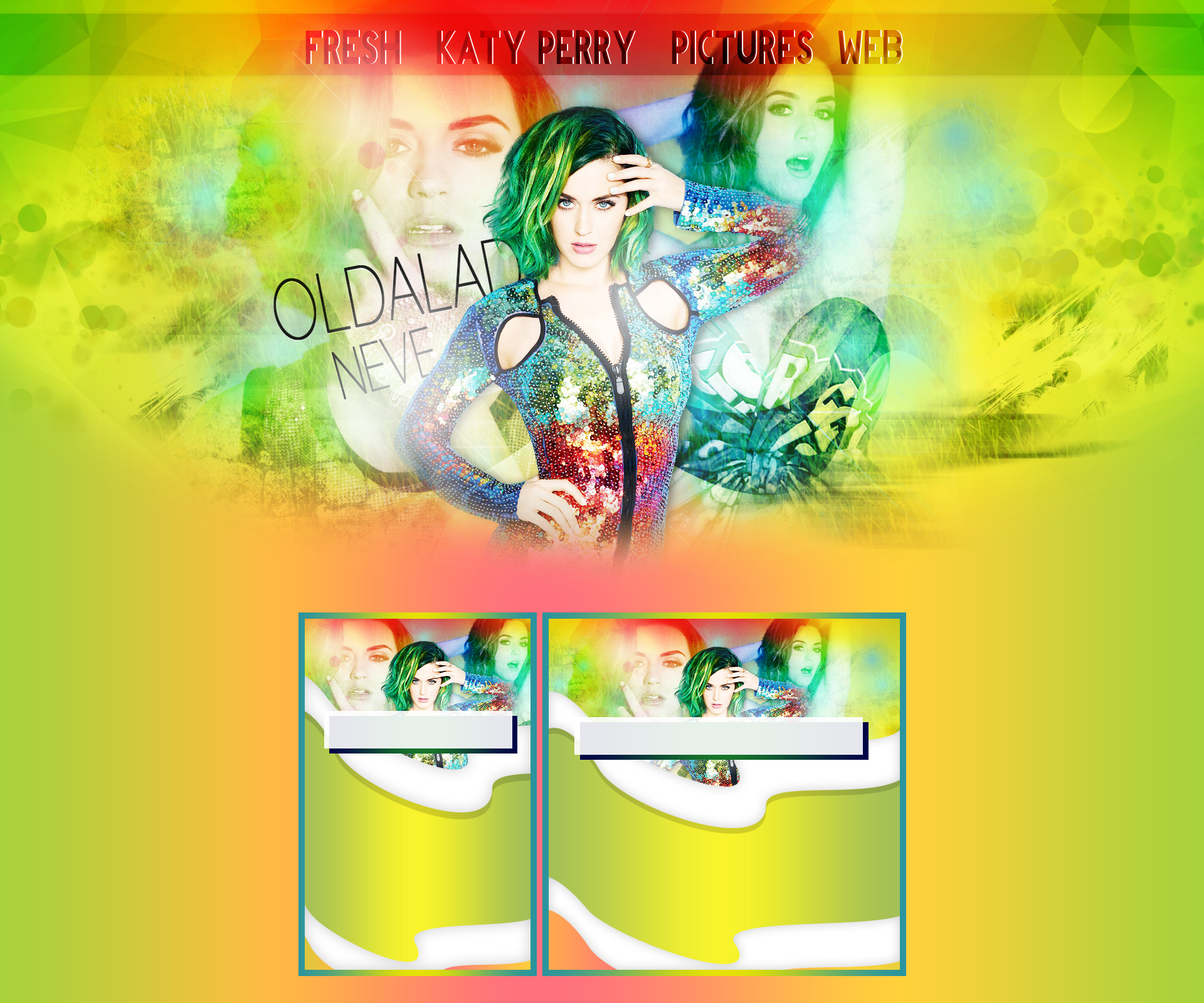 Katy Perry Free PSD Design