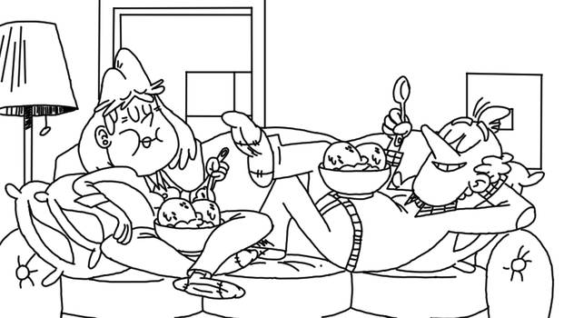Coloring Page - TLH [Schooled (Parents Lounging)]