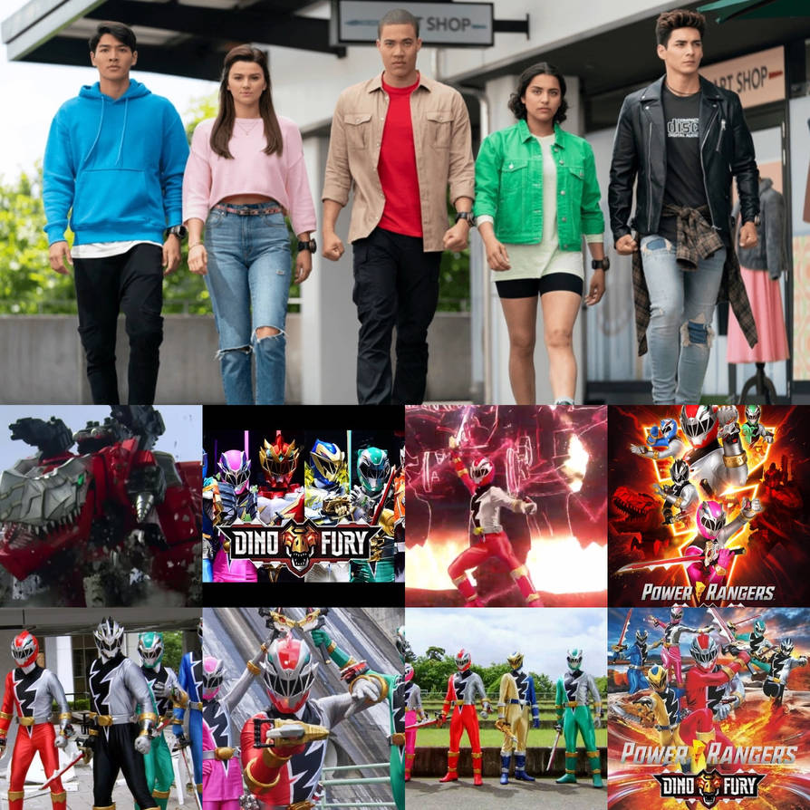Uno Power Rangers Power rangers Dino fury collage by pinkzeo1 on DeviantArt