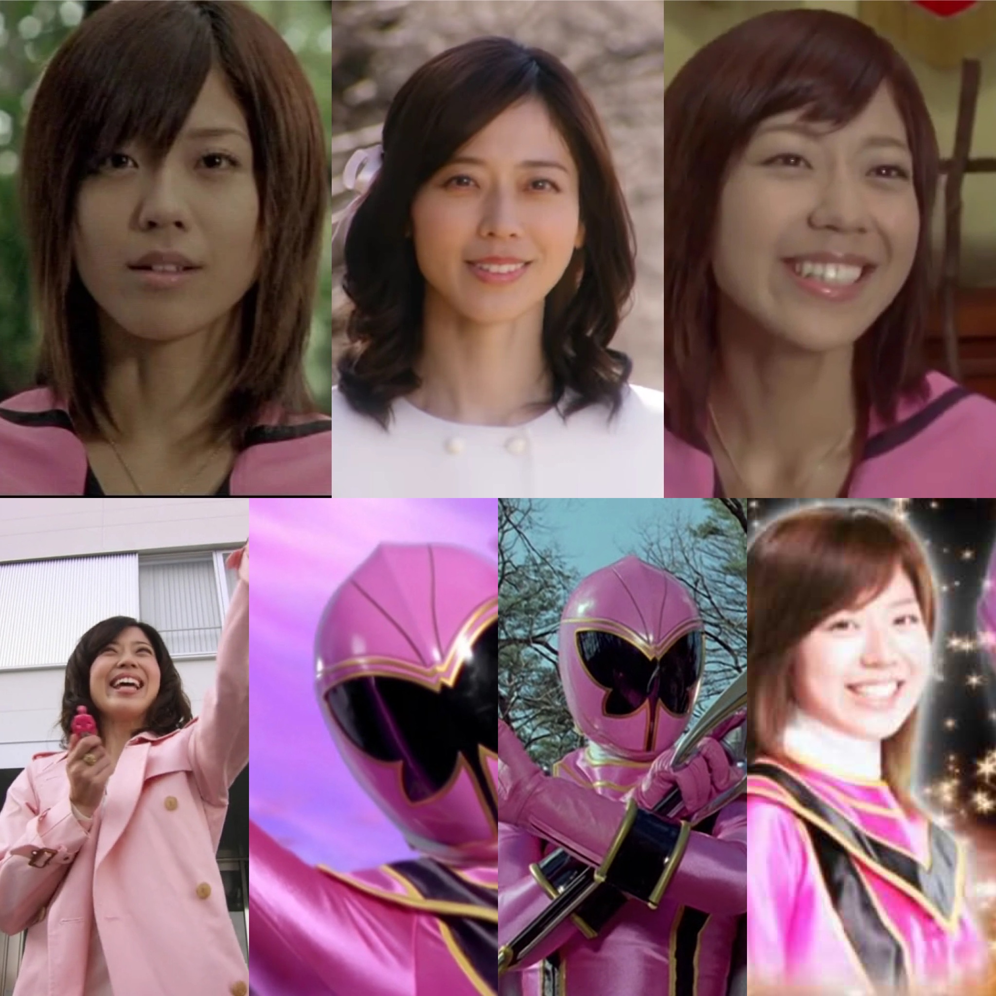 Magiranger pink collage by pinkzeo1 on DeviantArt
