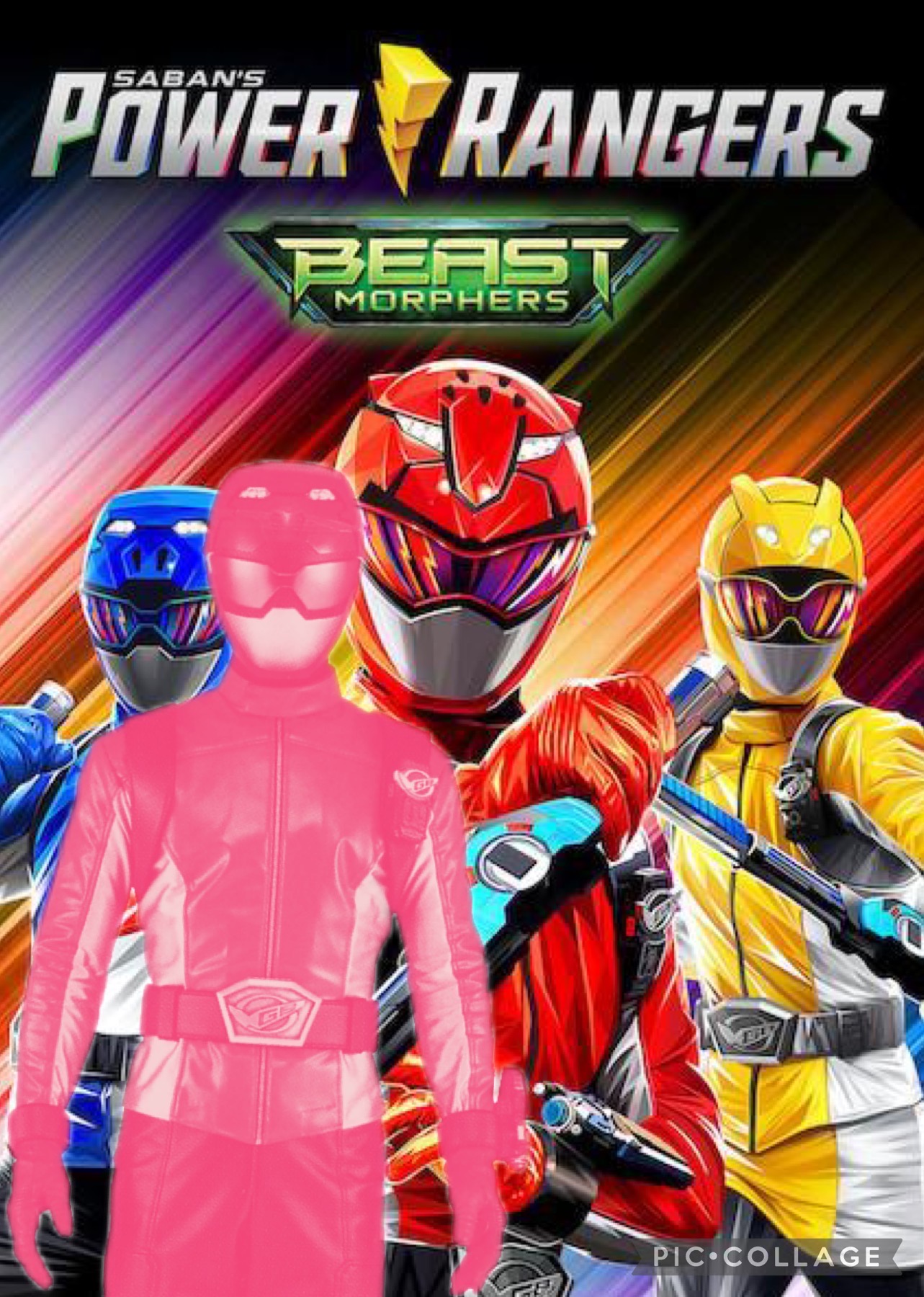 Roxy as the pink ranger with other three rangers 2 by pinkzeo1 on ...