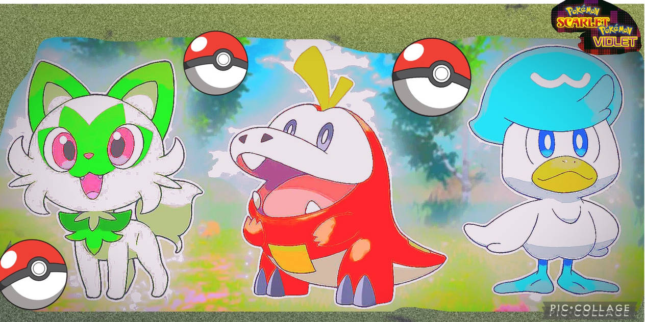 Pokemon fan art of scarlet and violet by pinkzeo1 on DeviantArt