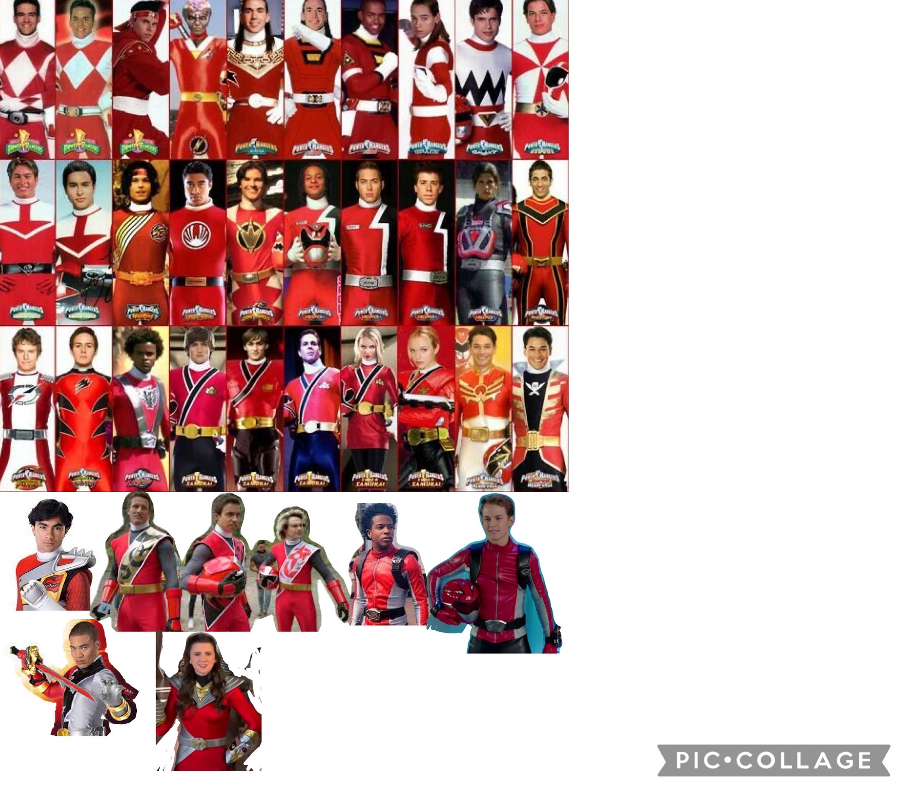 Every Red Ranger Face All red rangers by pinkzeo1 on DeviantArt