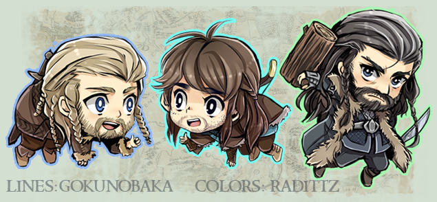 Hobbit Kawaii Dwarfs Keychains