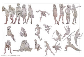 Gesture drawing practice