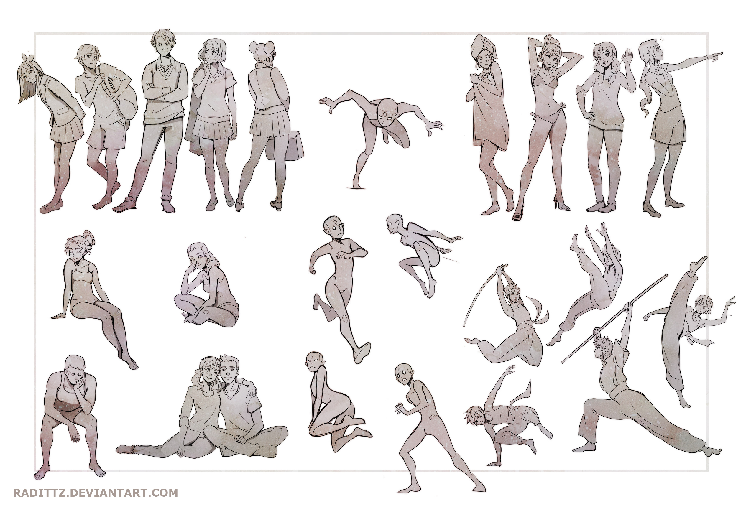 Gesture drawing practice by Radittz on DeviantArt