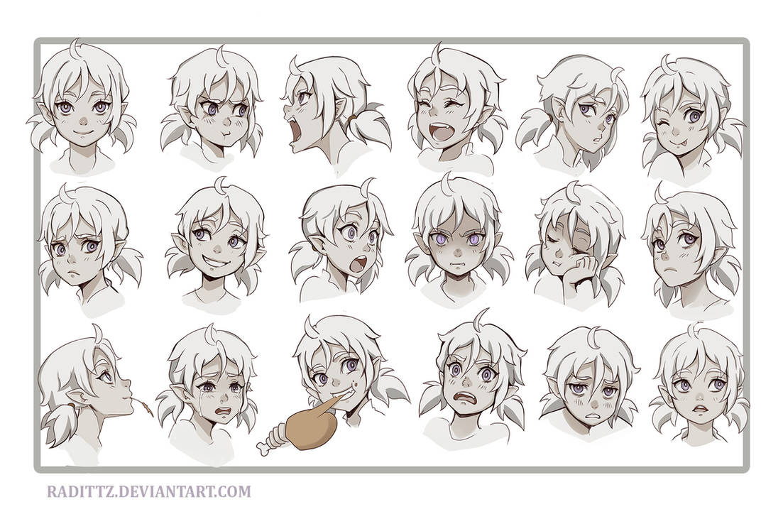 Face expression practice by Radittz
