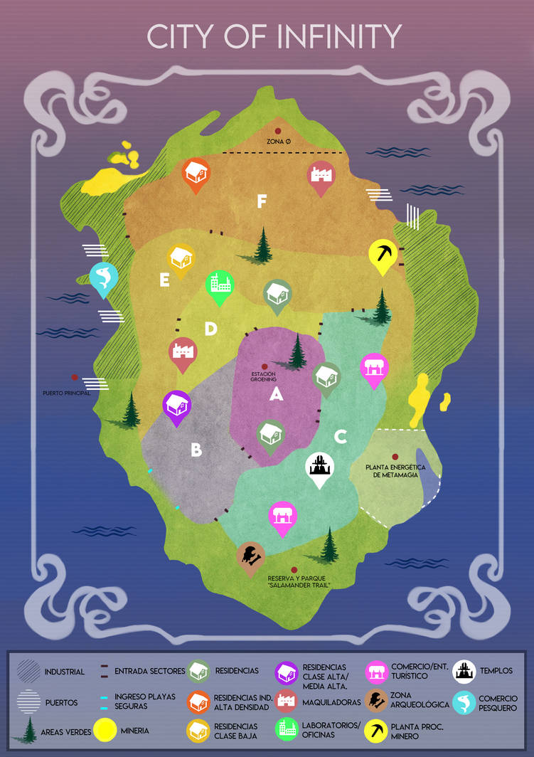 Infinityverse Map City of Infinity! by MustLoveOme on DeviantArt