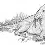 Parasaurolophus sketch commission