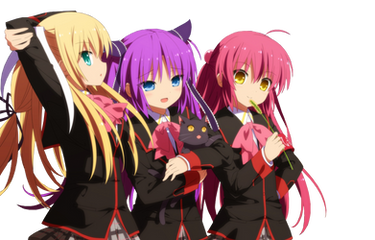 Little Busters! EX Render (Saya, Sasami, Kanata)