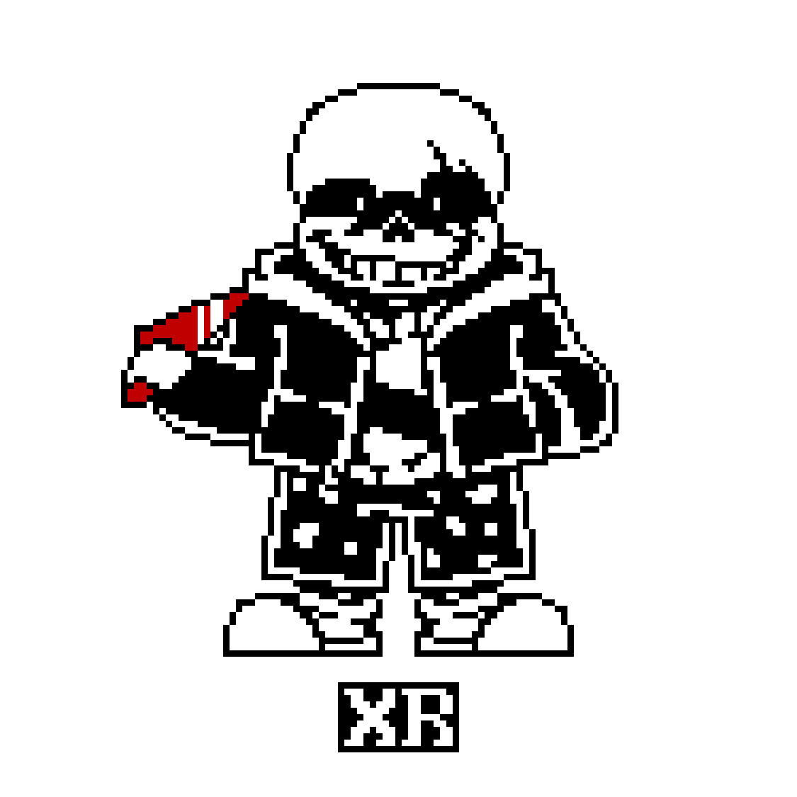 Pixilart - Horror Sans Sprite by XR by ImXR24