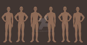 Full Body Male Adoptable Base Set 1 - 300p