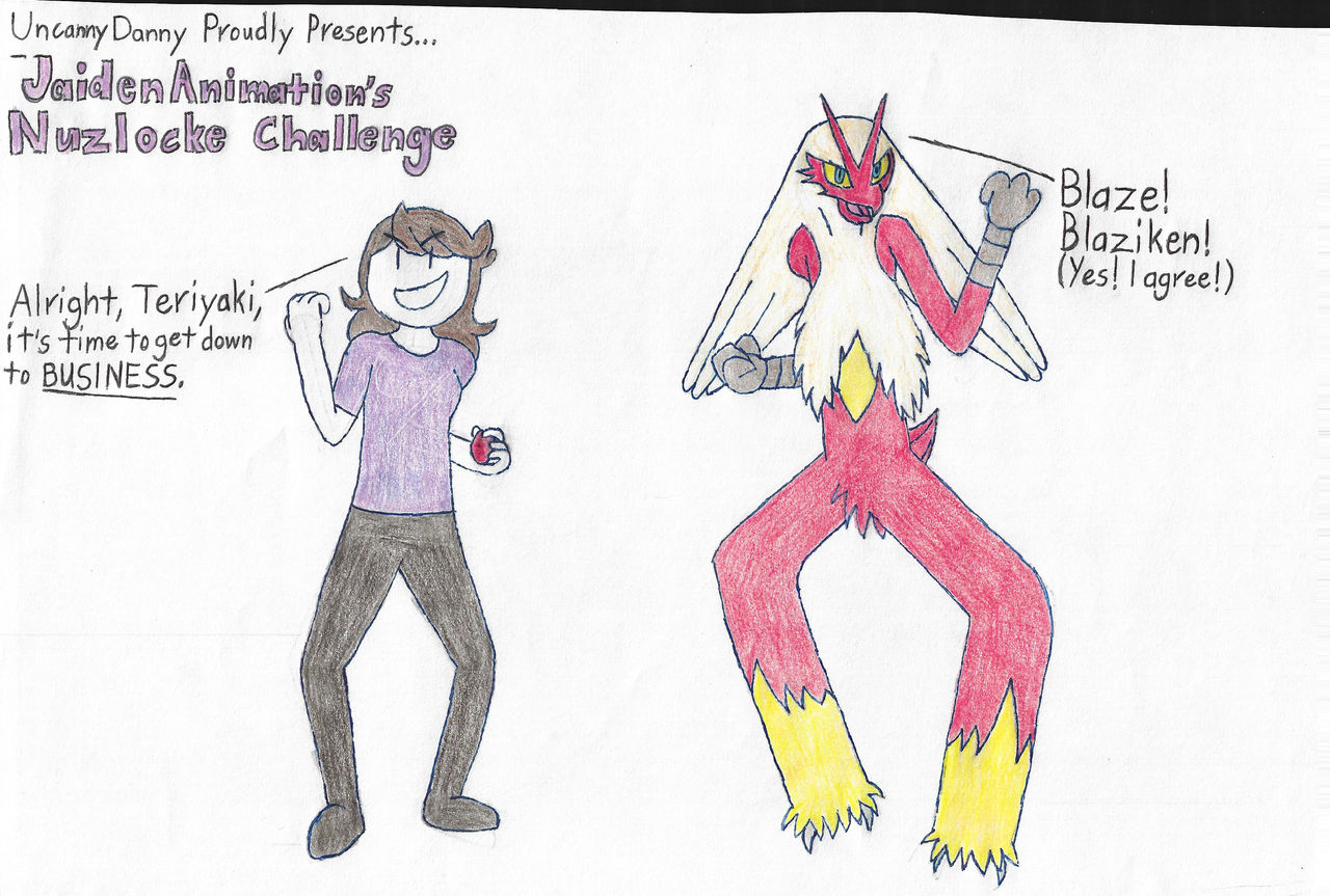 Jaiden and Blaziken v1.1 by UncannyDanny27 on DeviantArt