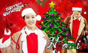 Wallpaper Hyomin Merry Christmas
