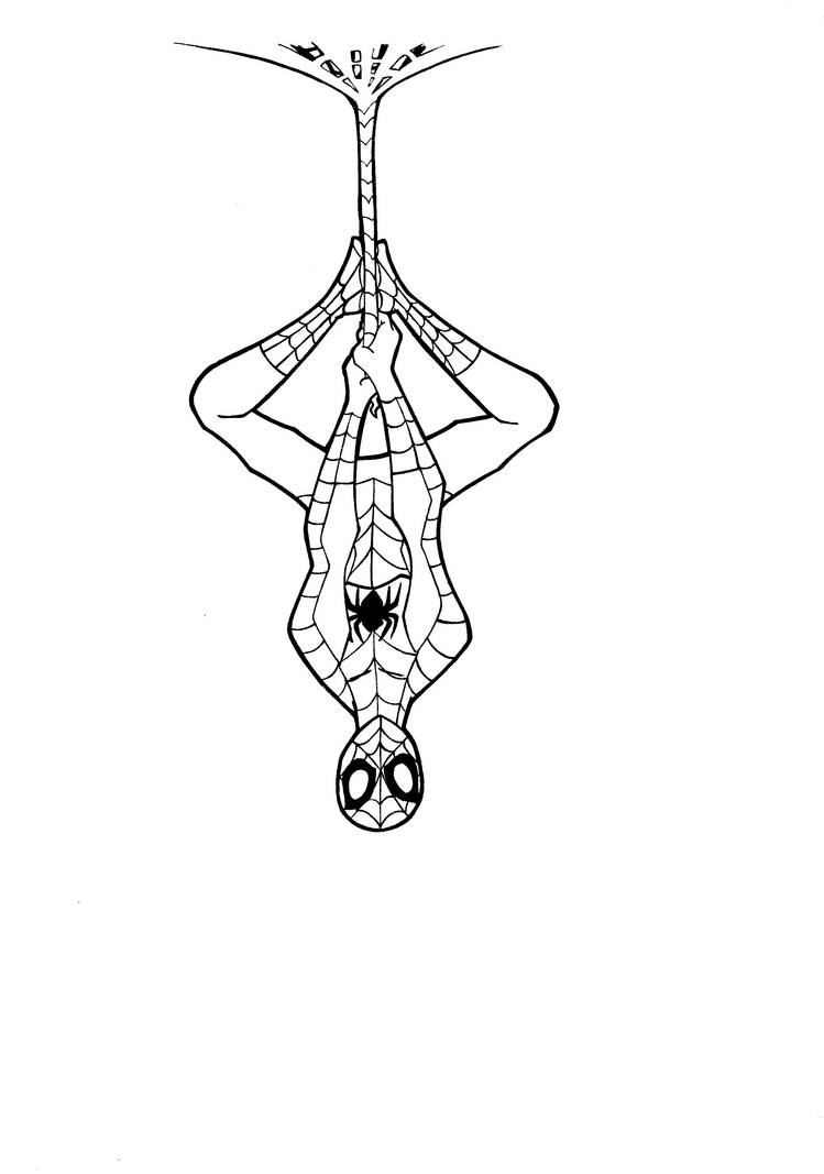 Spiderman: line art by Justicity-Comics on DeviantArt