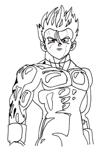 Gohan lineart