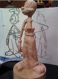 Yakko Sculpture WIP2