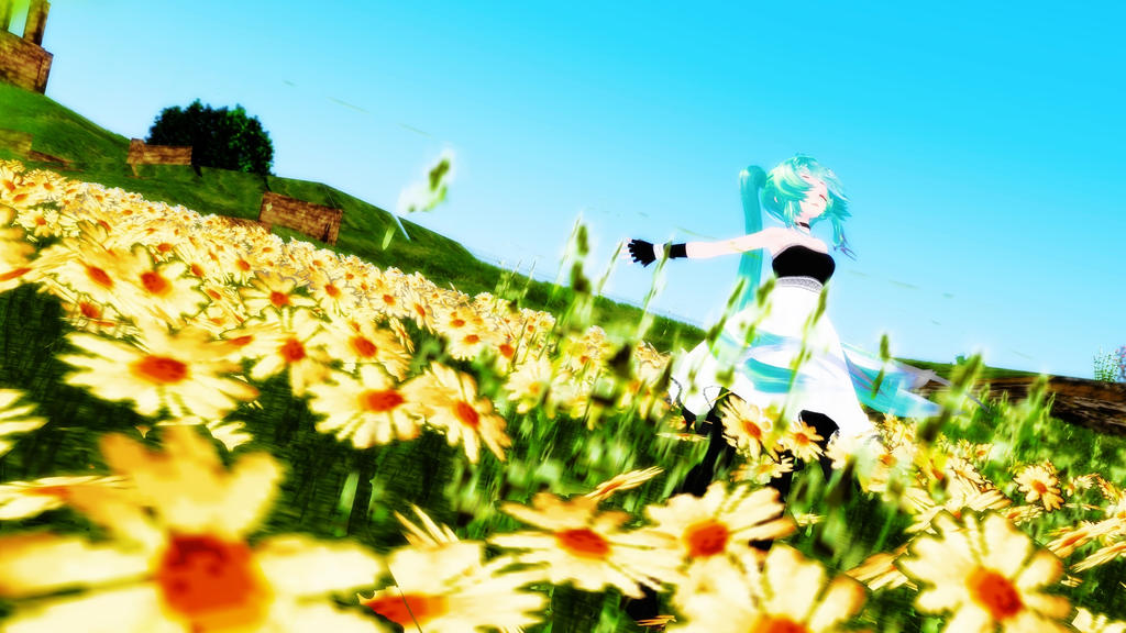 MMD - Miku - Field o miku by moondagger98 on DeviantArt