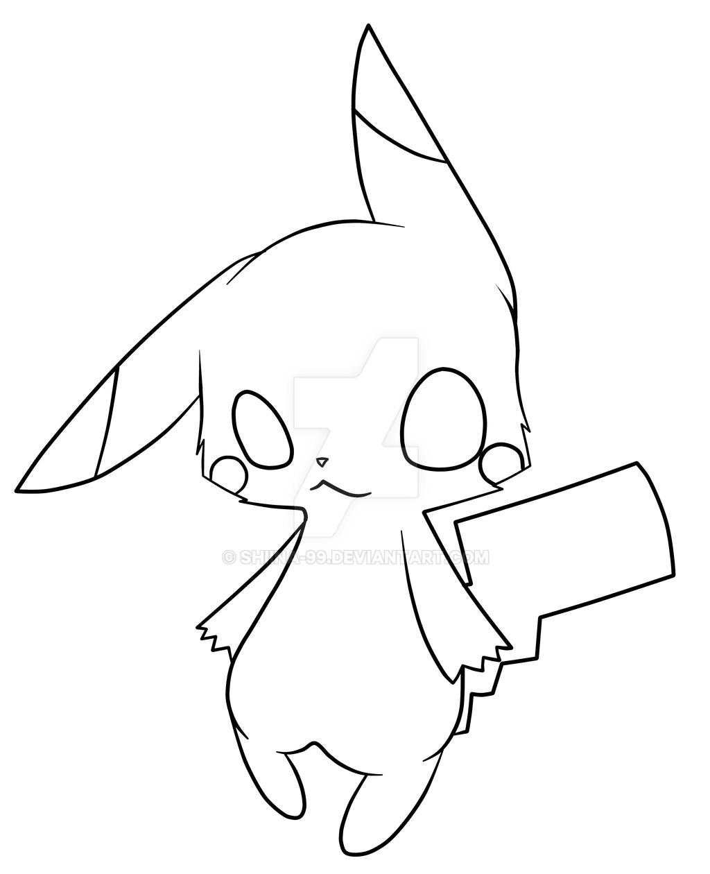Line Vector Pikachu Pikachu Line Art~ by Shiina-99 on DeviantArt