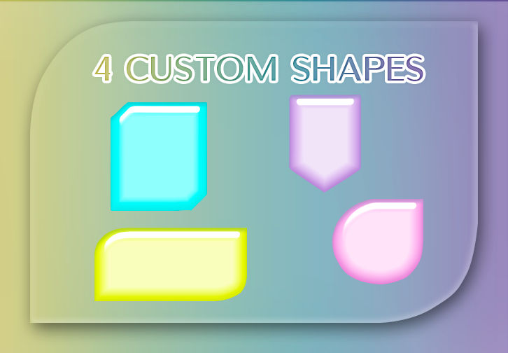 4 Custom Shapes by StarTori on DeviantArt
